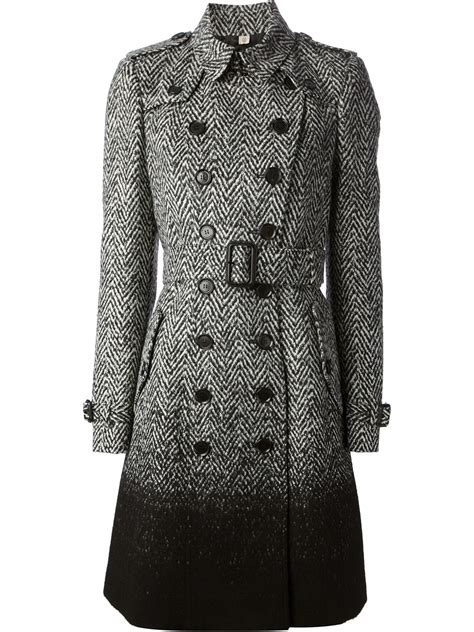 burberry double-breasted herringbone tweed coat|burberry jacket vintage.